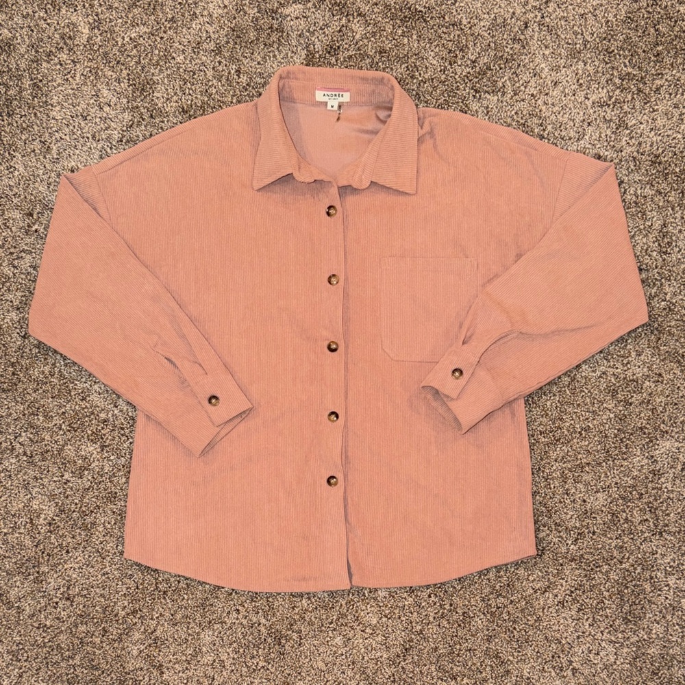 Women’s Andrée By Unit Blush Long Sleeve Corduroy Shirt